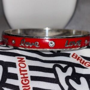 Brighton Red Love Bracelet with Silver Accents